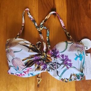 Swiminista x Christian LaCroix Joy Swim Top Josephine Print Size M